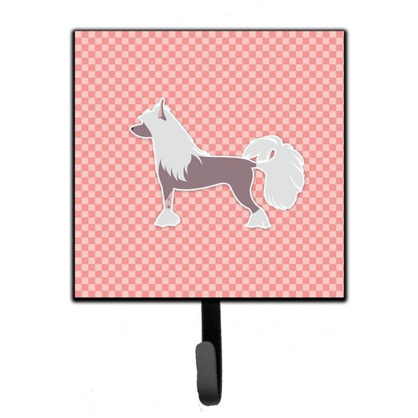 Micasa Chinese Crested Checkerboard Pink Leash or Key Holder MI224190